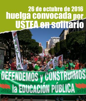 Ante los continuos recortes y los despidos de docentes, USTEA convoca huelga general en la educación andaluza. Único sindicato andaluz que demostró su compromiso con la educación pública en una jornada histórica de lucha.